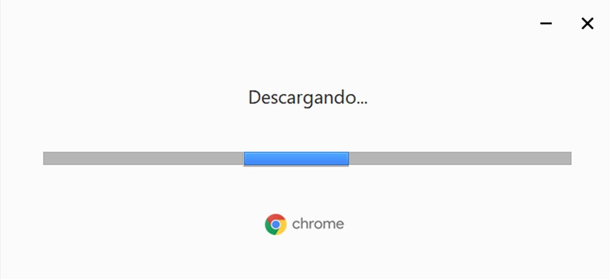 Das Google Chrome Installationsprogramm wird automatisch installiert