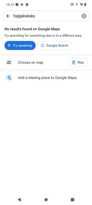 Google Maps is not showing any results: how to fix it