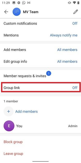 Group link