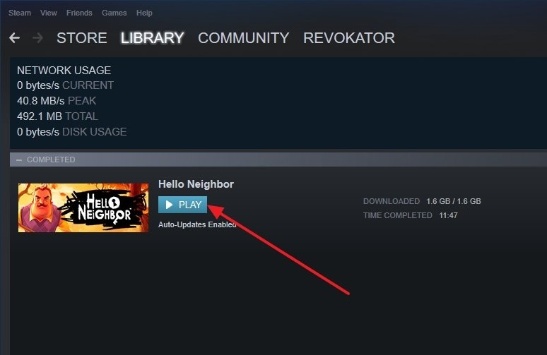 Hello Neighbor installed