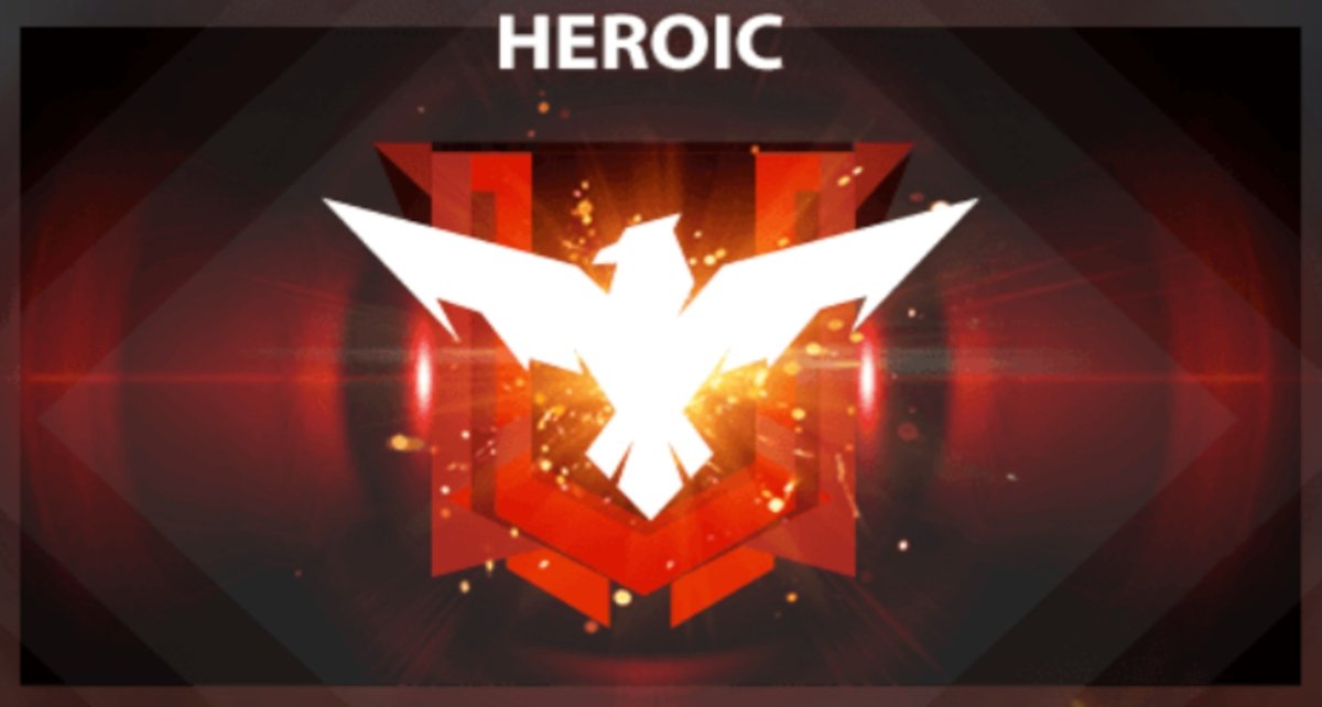 Heroic rank, the highest category in Free Fire