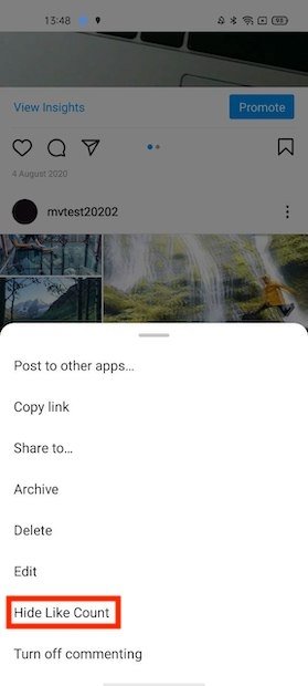 How to hide likes on your Instagram posts