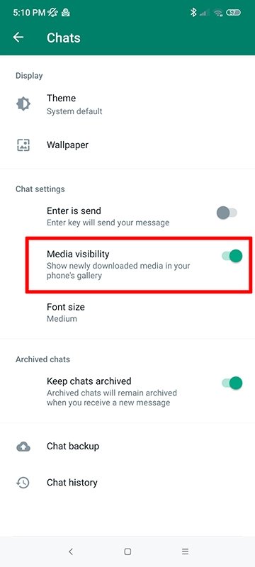 Hiding WhatsApp files in the gallery can help us not to mix our photos with the files downloaded thr