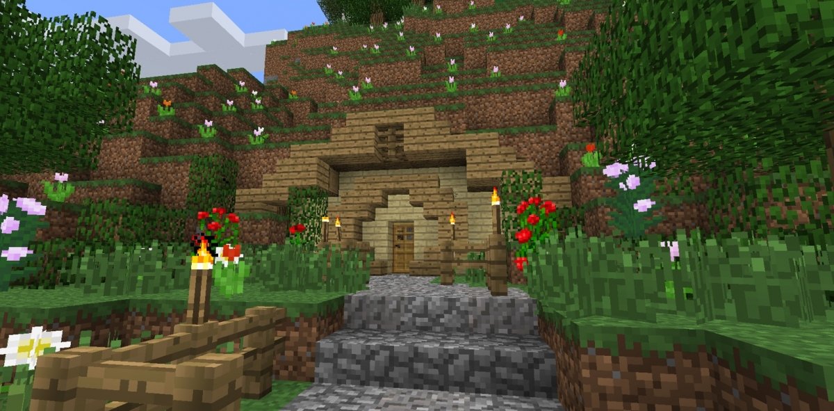 Hobbit Minecraft map loaded in Minecraft