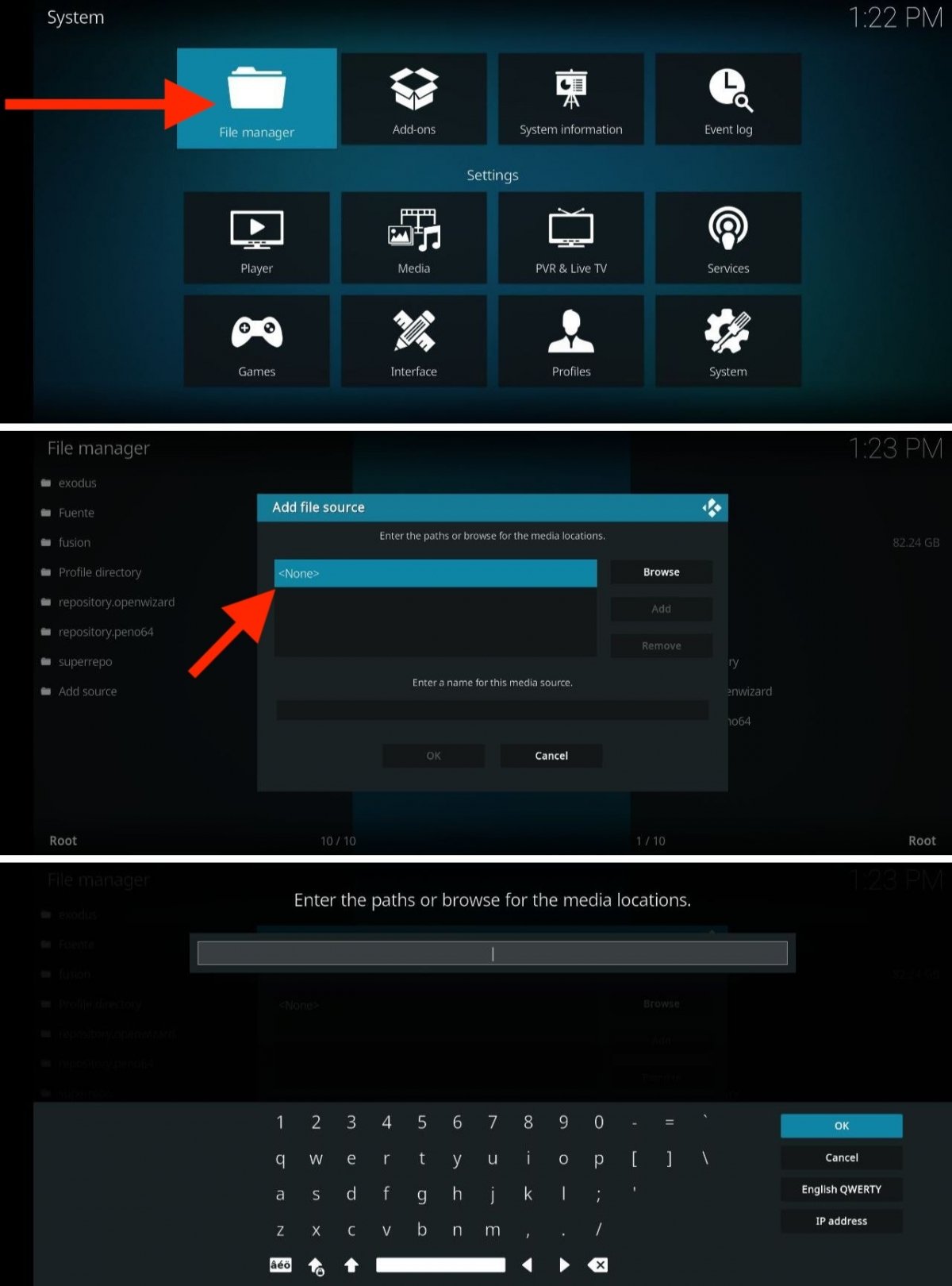 Как очистить кеш в Kodi