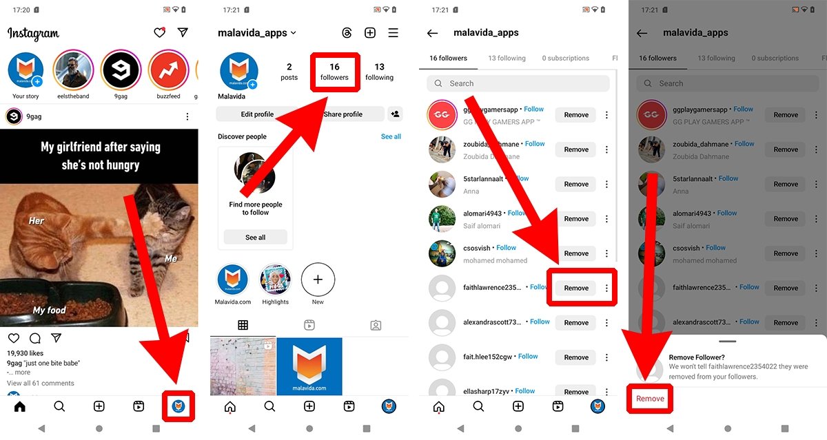 How to delete Instagram followers, step by step