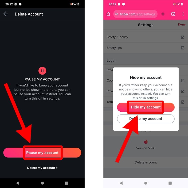 How to disable your Tinder account temporarily