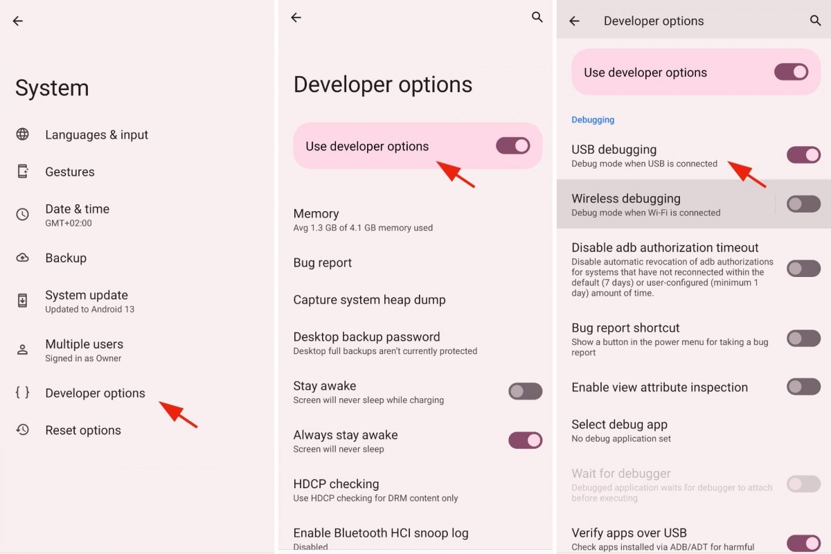 How to enable USB debugging on Android