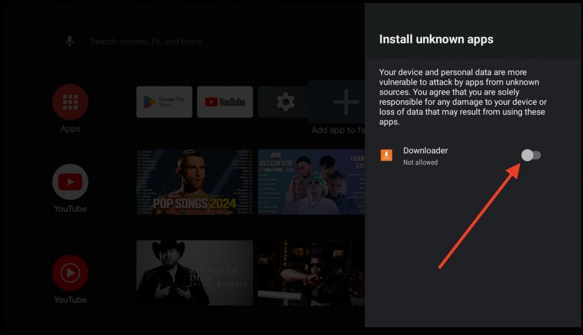 Как установить APK из неизвестных источников на Android TV