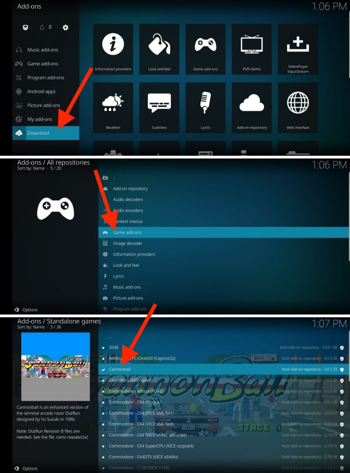 How to install games on Kodi, step by step