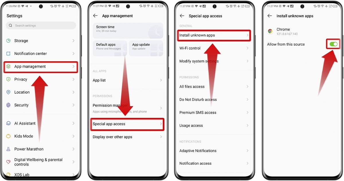 How to remove the unknown sources permission from apps on Android