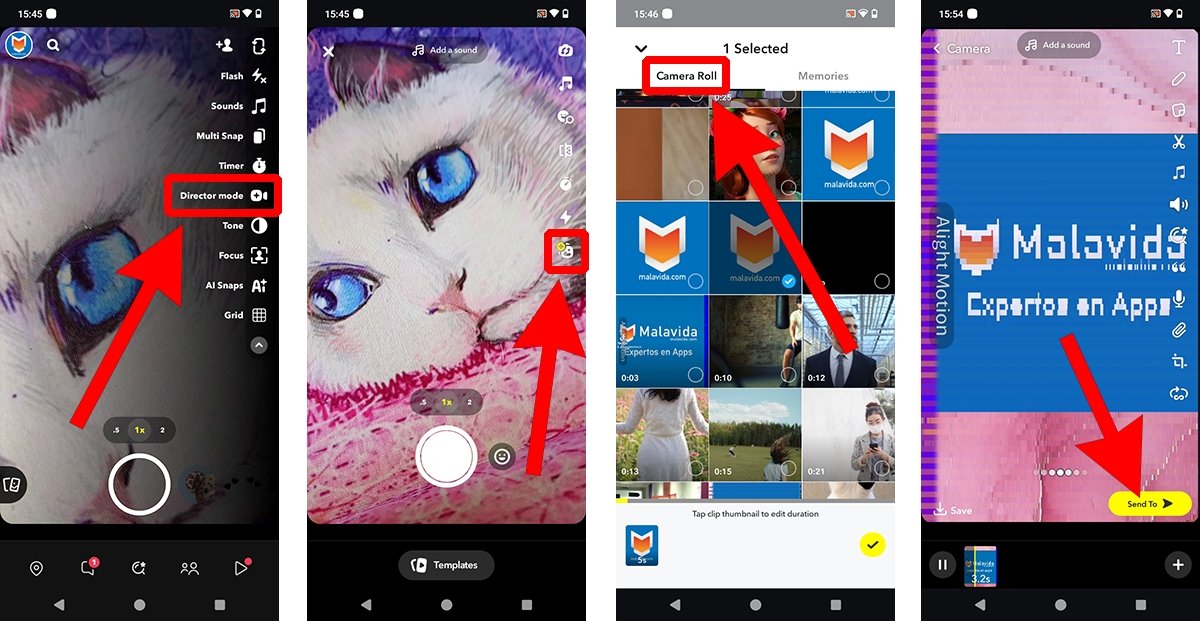 How to send snaps straight from your phone's gallery