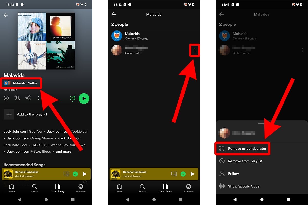 How to stop sharing a collaborative playlist on Spotify