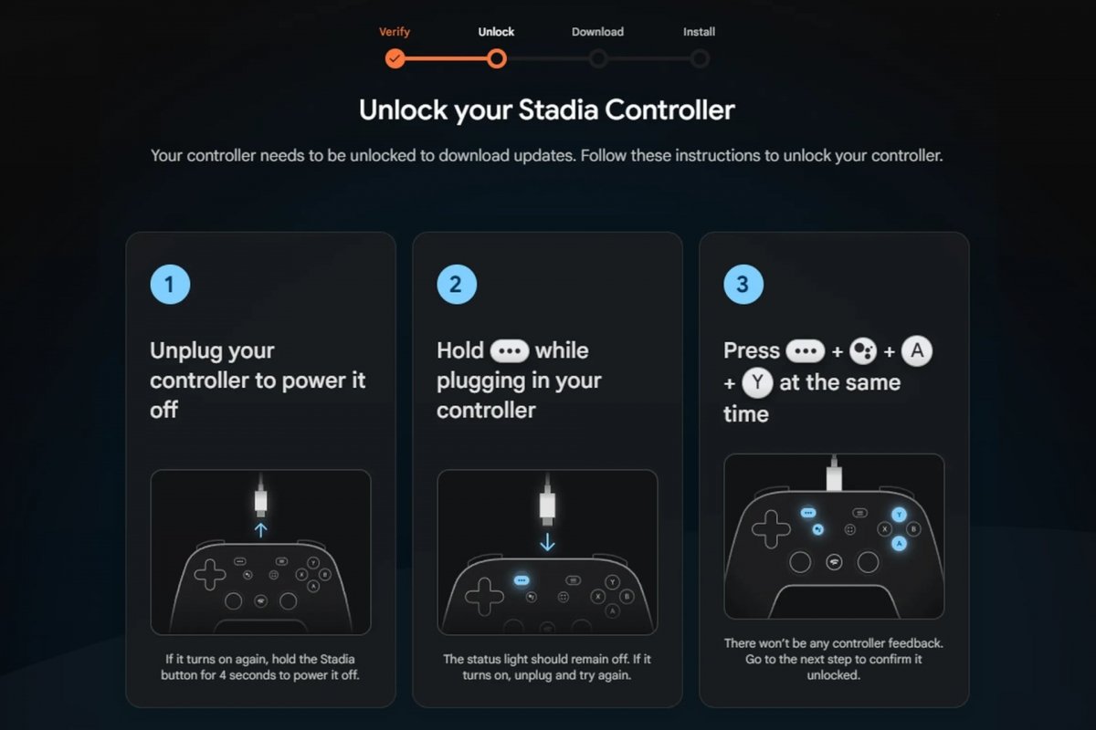 How to unlock the Stadio controller