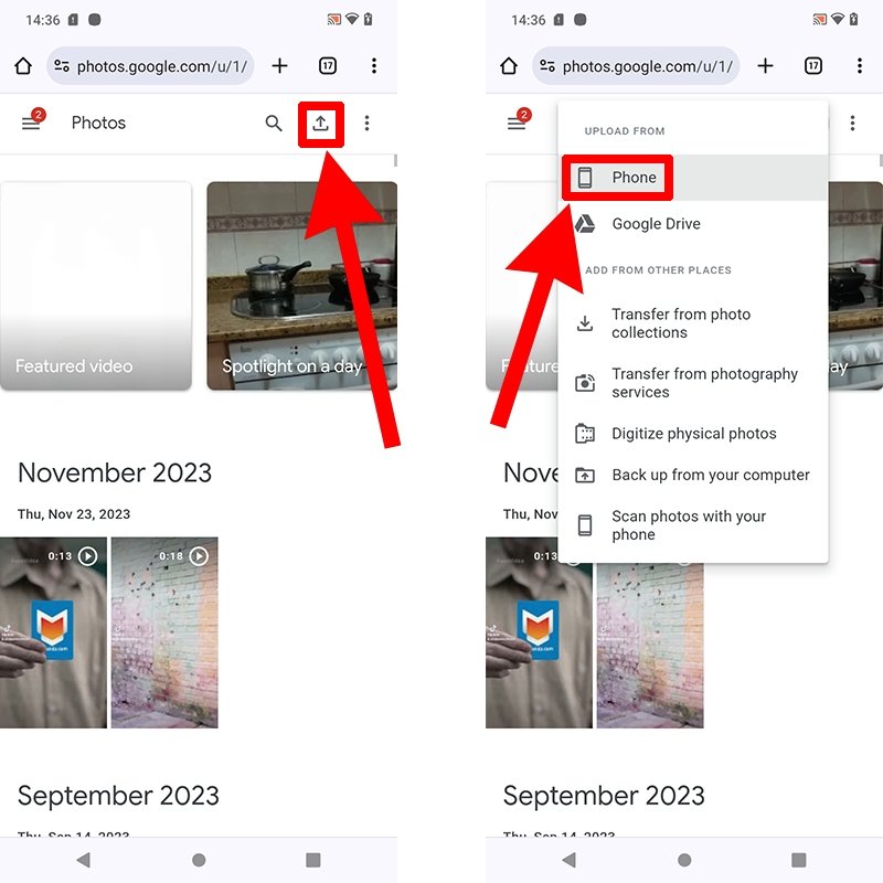 How to upload pics to Google Photos from your phone