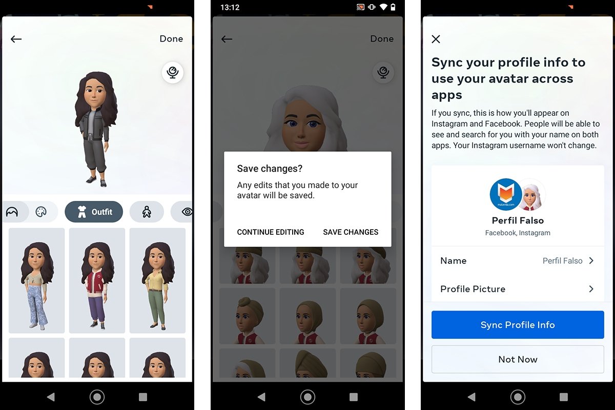 Instagram's 3D avatar editor