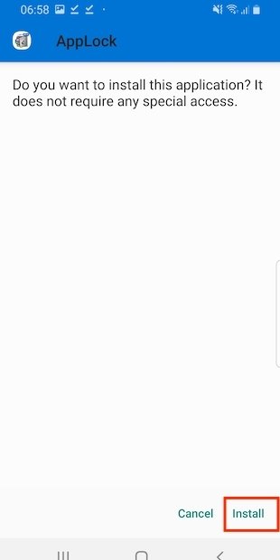 Instalar AppLock