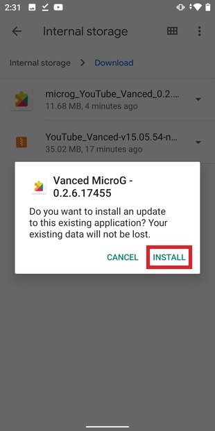 Instalar MicroG