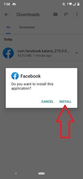 Instalación del APK