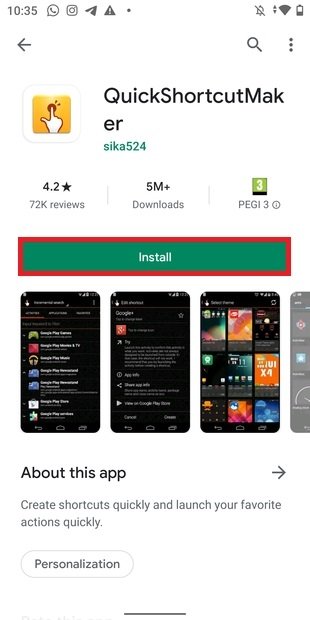 Installazione dell’app dall’app store