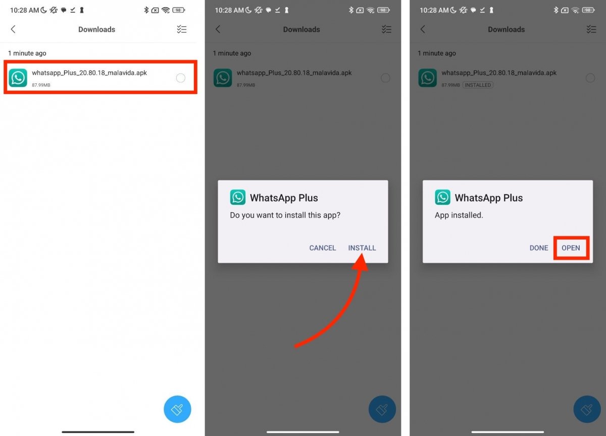 Installing WhatsApp Plus step by step on Android