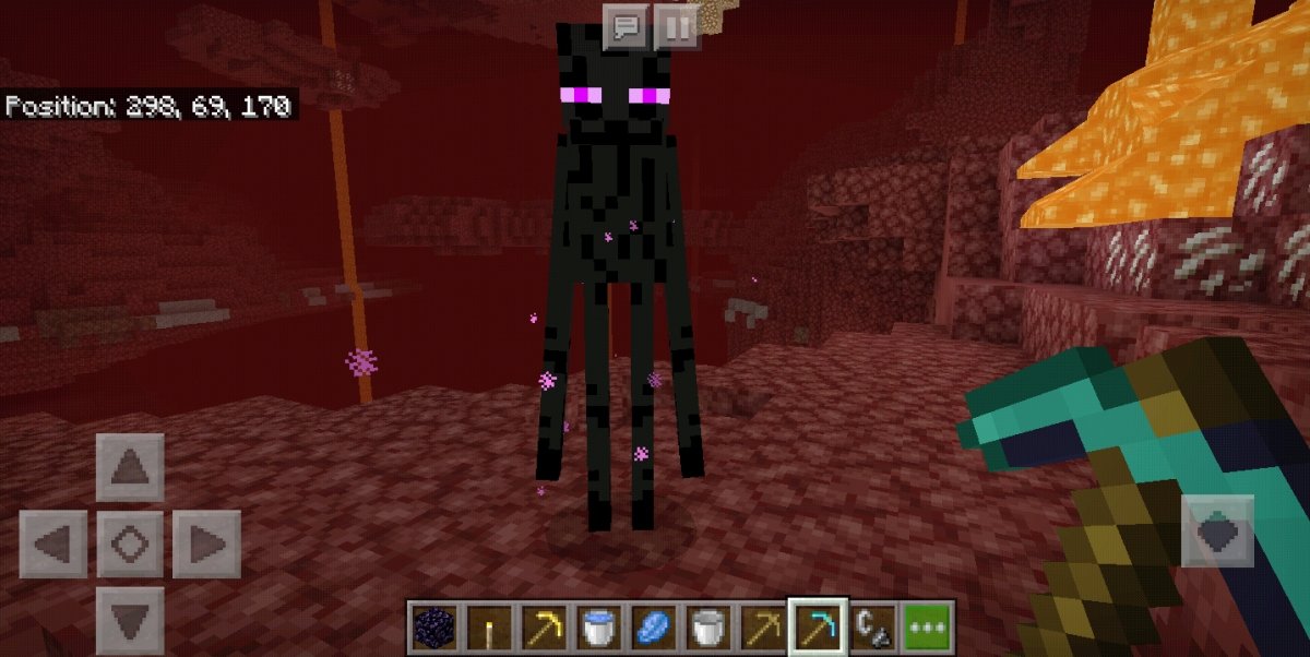 Mata un Enderman para conseguir una perla de Ender