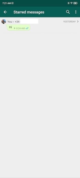 Liste des messages mis en valeur