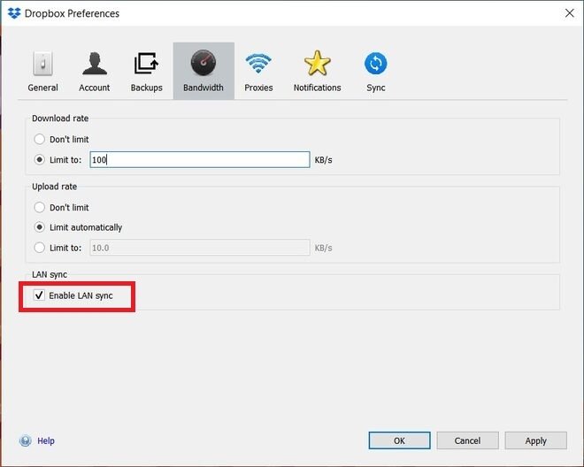 Local network sync