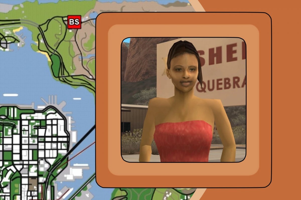 Location and aspect of Barbara Schternvart in GTA San Andreas