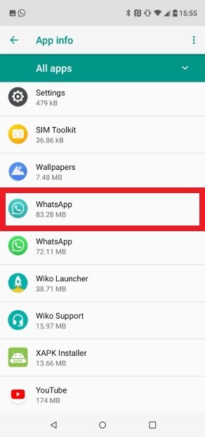 Look for GBWhatsApp on the list of installed apps
