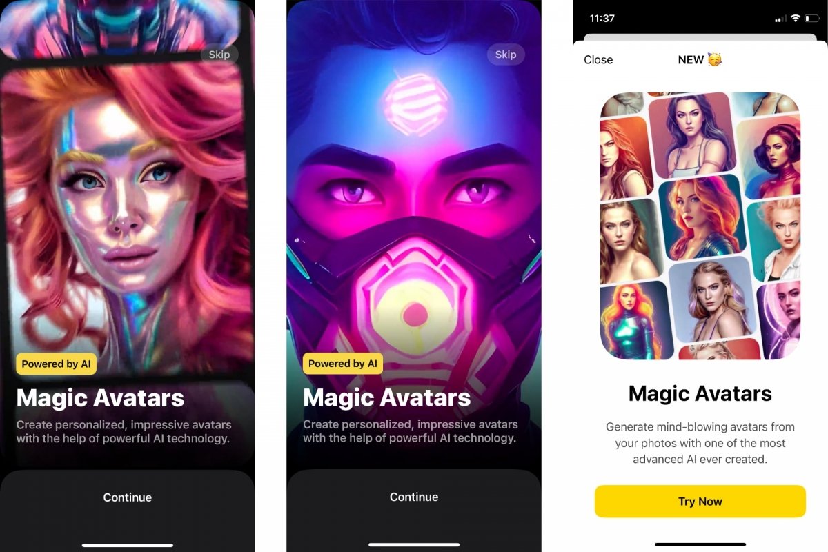 Magic avatars with artificial intelligence