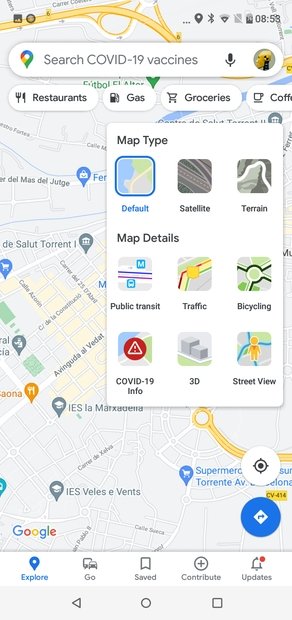 Map views available