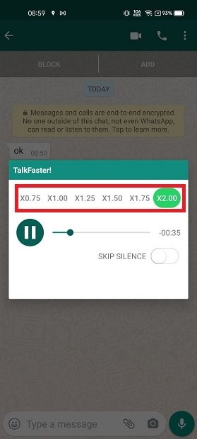 Ändere die Audiogeschwindigkeit mit TalkFaster!