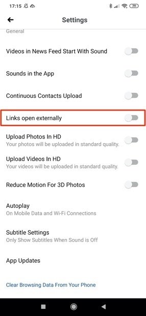 Multimedia and Contacts settings