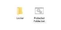 New protected folder already created