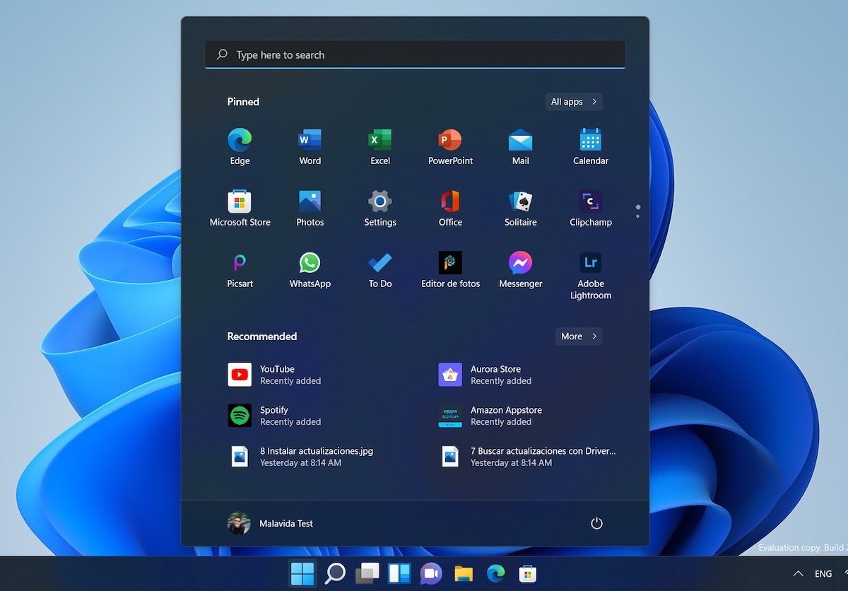 New Start menu