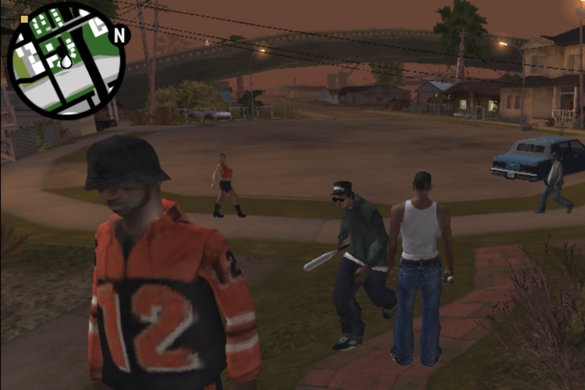 Nighttime in GTA San Andreas