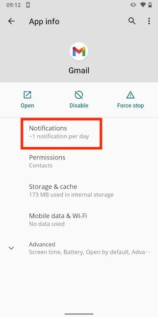 Ajustes de notificación