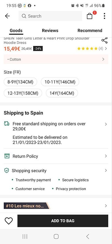 How to get free shipping with Shein