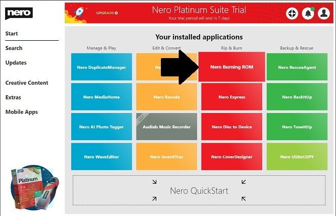 Open Nero Burning ROM