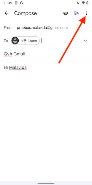 Open other email options