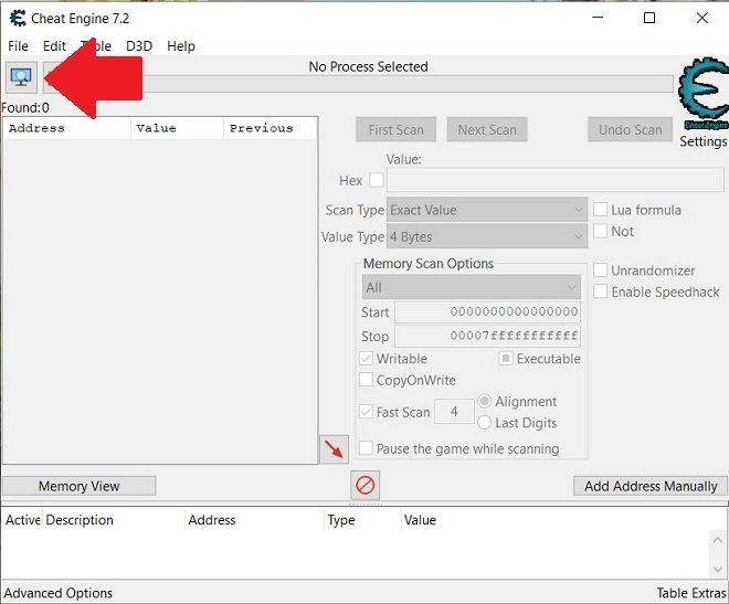 cheat engine 6.5.1 check box not showing