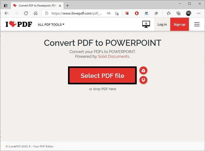 how to convert pdf to ppt in laptop