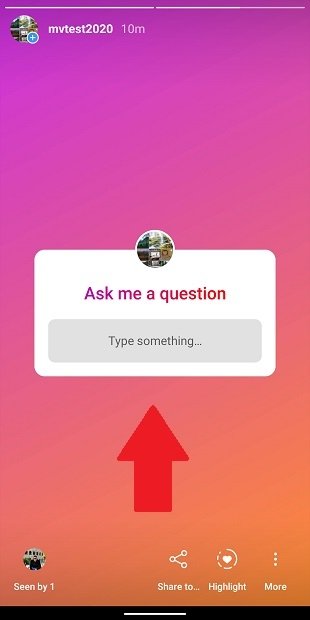 Open the replies to your Instagram story