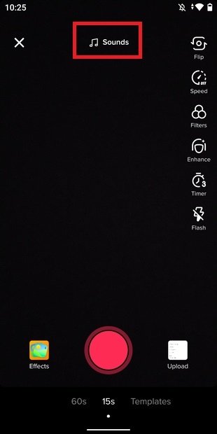 Open the song selector