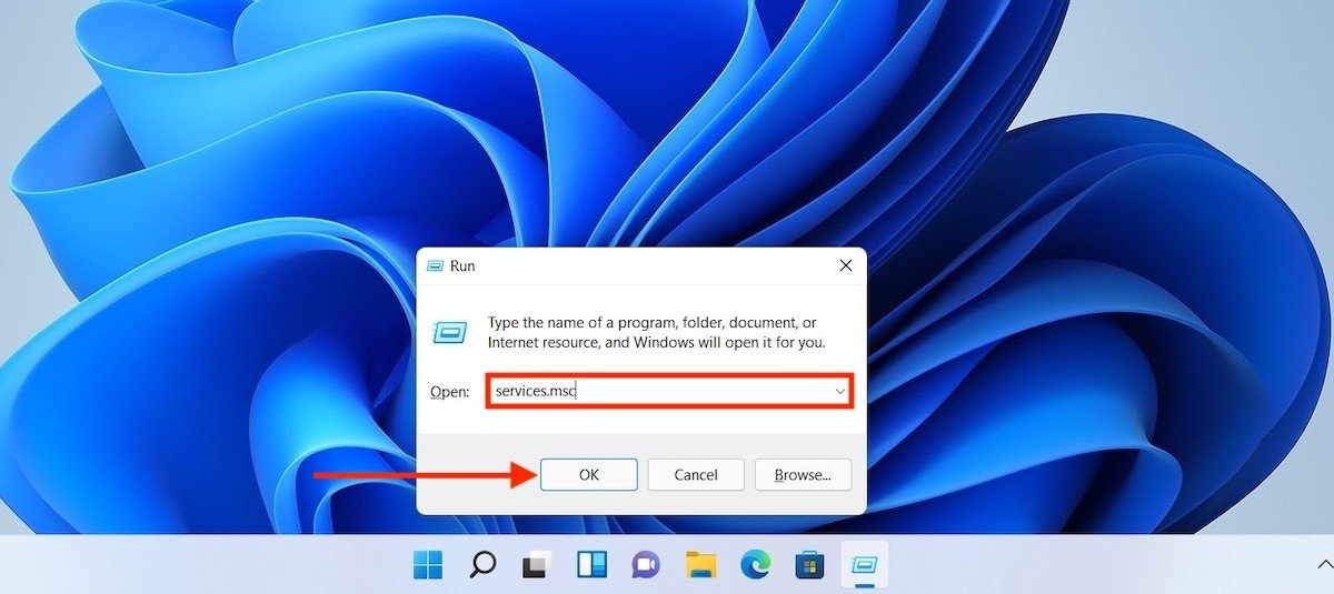 Abrir administrador de servicios de Windows 11