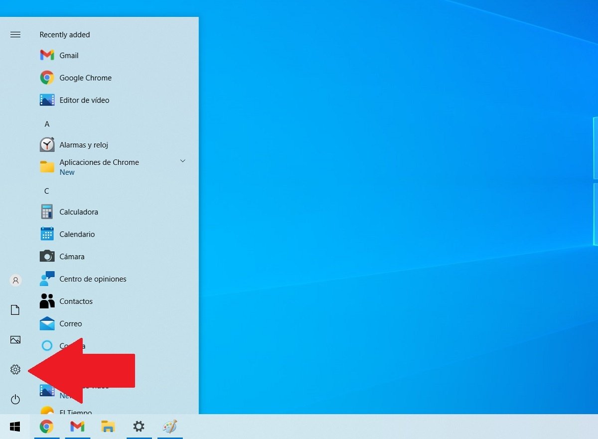 Aprire configurazione di Windows