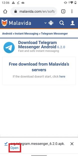 open my telegram open my telegram