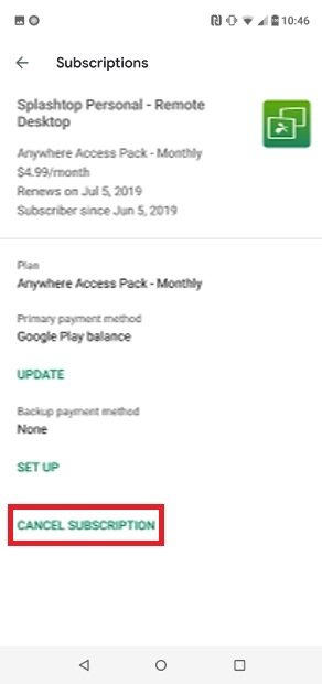 Como cancelar assinatura no Google Play 