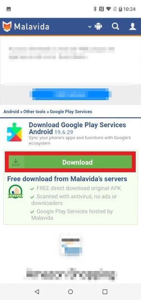 No puedo actualizar google play services